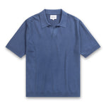Norse Project - Leif Cotton Linen Polo in Calcite Blue - Nigel Clare