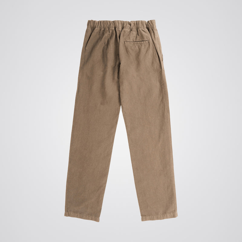 Norse Projects - Ezra Relaxed Cotton Linen Trouser in Clay - Nigel Clare