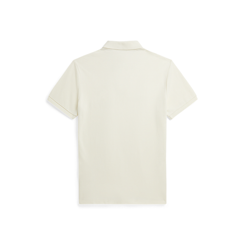 Ralph Lauren - Custom Slim Fit Mesh Polo Shirt in Cream - Nigel Clare