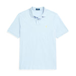 Ralph Lauren - Custom Slim Fit Mesh Polo Shirt in Pale Blue - Nigel Clare