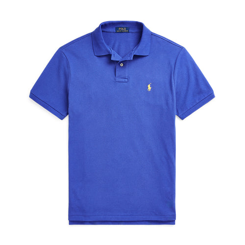 Ralph Lauren - Custom Slim Fit Mesh Polo Shirt in Royal Blue - Nigel Clare