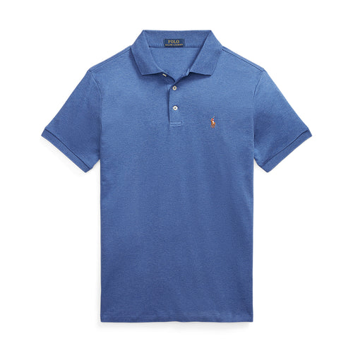 Ralph Lauren - Custom Slim Fit Soft Cotton Polo Shirt in Blue - Nigel Clare