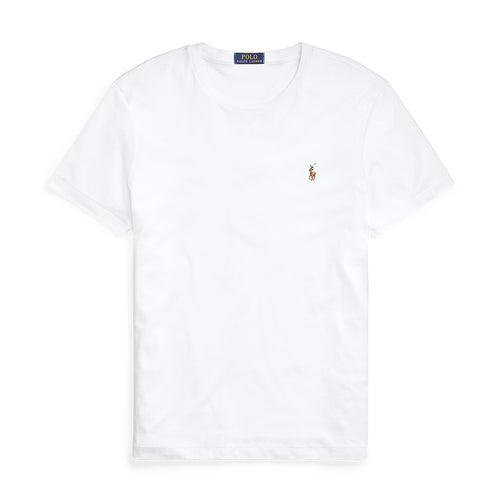 Ralph Lauren - Custom Slim Fit Soft Cotton T-Shirt in White - Nigel Clare