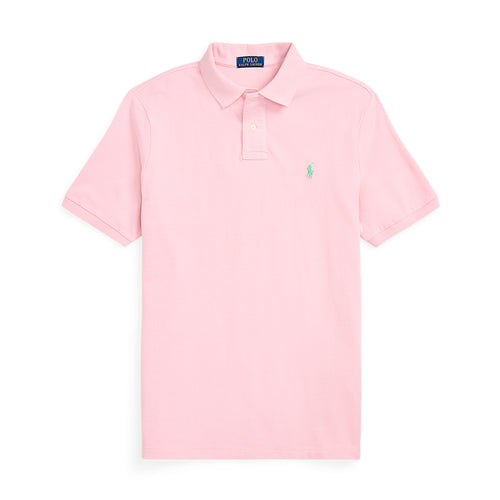 Ralph Lauren - Custom Slim Fit Mesh Polo Shirt in Pink - Nigel Clare