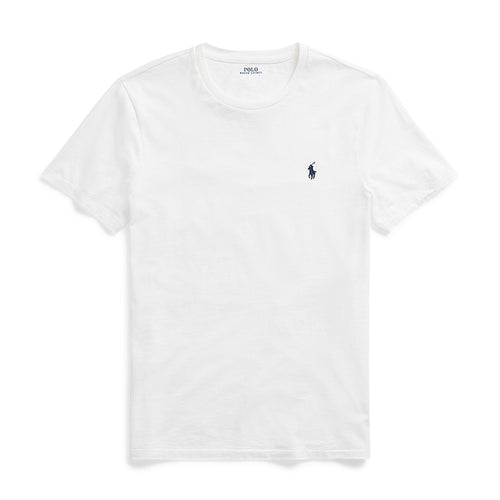 Ralph Lauren - Custom Slim Fit Jersey Crewneck T-Shirt in White - Nigel Clare