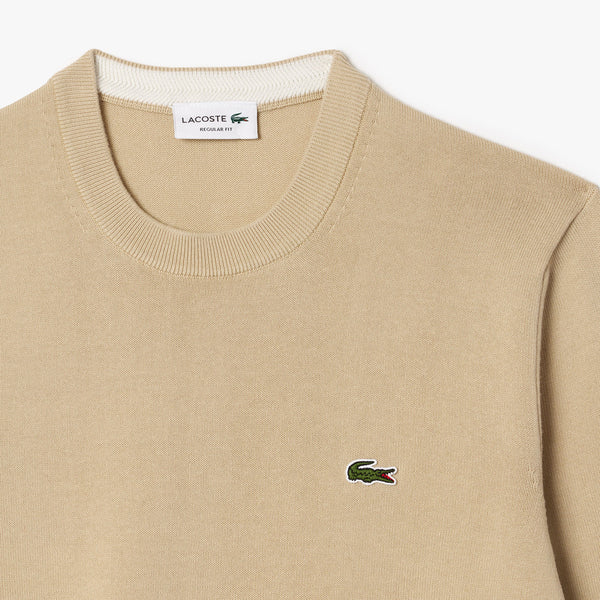 Lacoste Crew Neck Sweater in Beige
