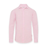 Orlebar Brown - Giles Linen TF Shirt in Pale Pink/White - Nigel Clare