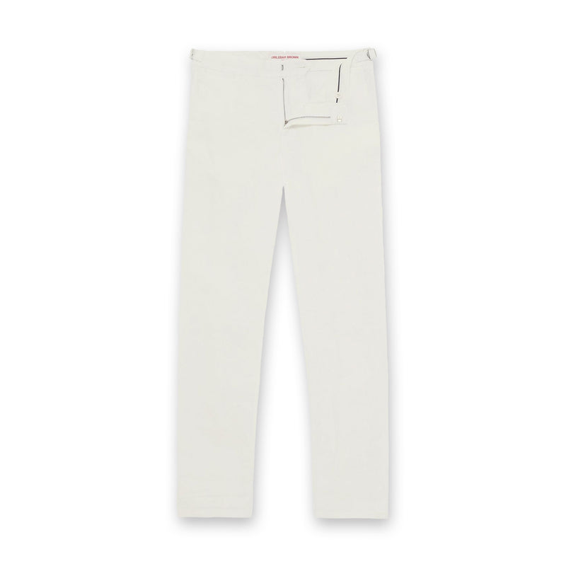 Orlebar Brown - Griffon Linen Trousers in White - Nigel Clare