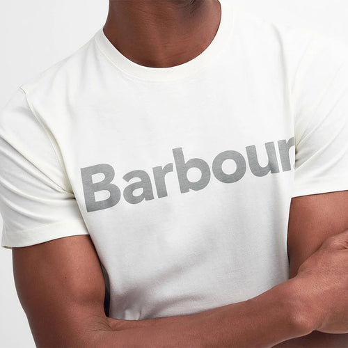 Barbour - Logo T-Shirt in Ecru - Nigel Clare