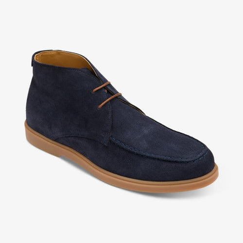 Loake - Amalfi Suede Boots in Navy - Nigel Clare