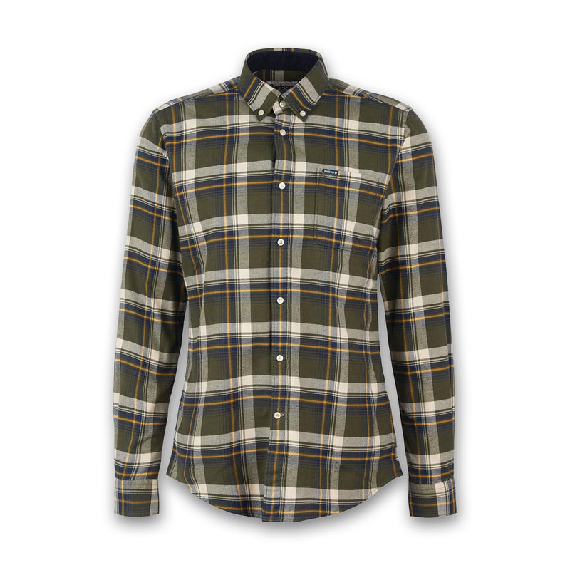 Barbour - Shieldton TF Shirt in Olive - Nigel Clare