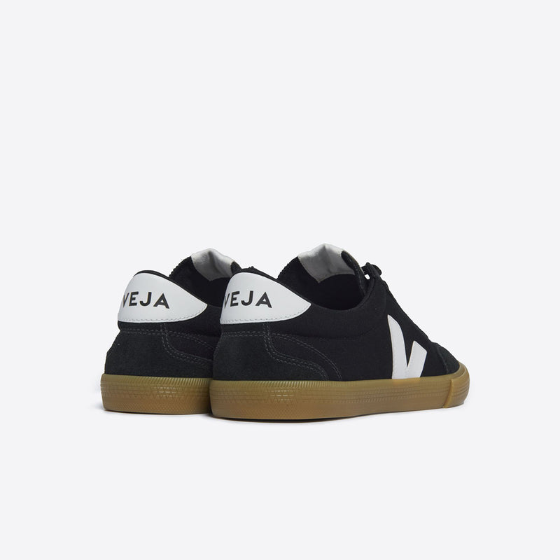 Veja - Volley Canvas Trainers in Black/White/Natural - Nigel Clare