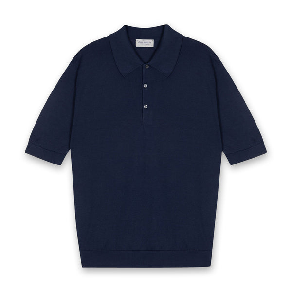 John Smedley - Isis Polo Shirt in French Navy– Nigel Clare