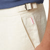 Orlebar Brown - Norwich Linen Tailored Shorts in White - Nigel Clare