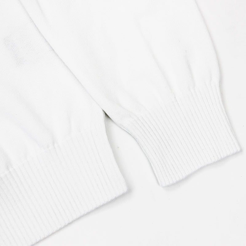 Paul & Shark - Watershed Quarter Zip Sweater in White - Nigel Clare