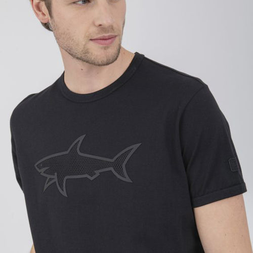 Paul & Shark - Net Shark T-Shirt in Black - Nigel Clare