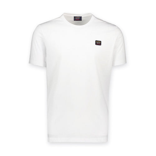 Paul & Shark - Logo Patch T-Shirt in White - Nigel Clare