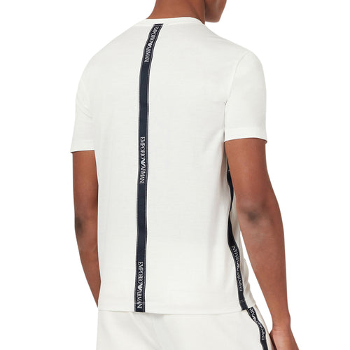 Emporio Armani - Logo Tape T-Shirt in White - Nigel Clare