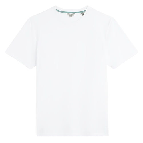 Ted Baker - ONLY Cotton Logo T-Shirt in White - Nigel Clare