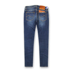 Jacob Cohen - M07 Nick Super Slim Blue Jeans with Orange Badge - Nigel Clare