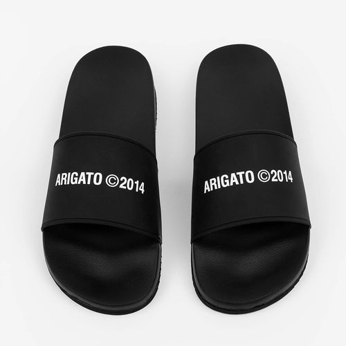 Axel Arigato - Logo Pool Sliders In Black - Nigel Clare