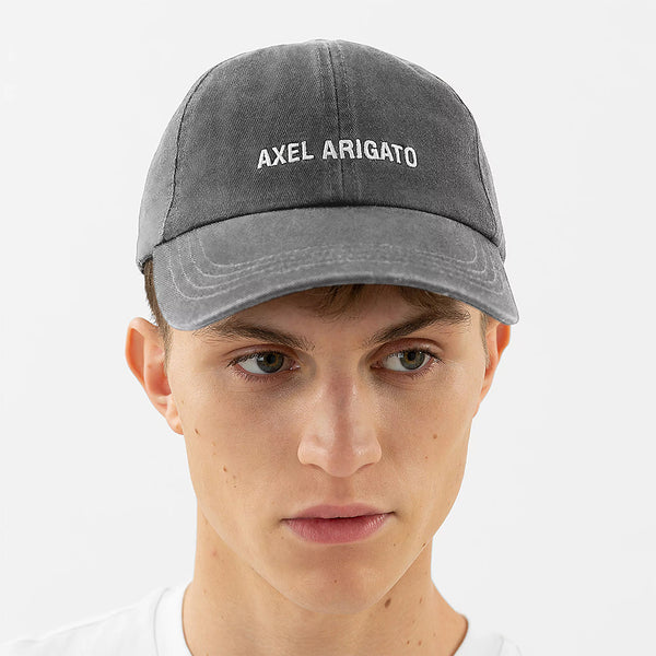 Axel Arigato Logo Cap in Washed Black Nigel Clare