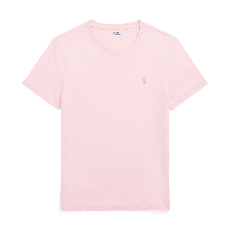 Ralph Lauren - Custom Slim Fit Jersey Crewneck T-Shirt in Pink - Nigel Clare