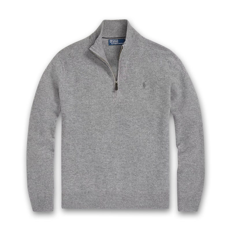 Ralph Lauren - Wool Quarter-Zip Sweater in Grey