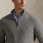 Ralph Lauren - Wool Quarter-Zip Sweater in Grey