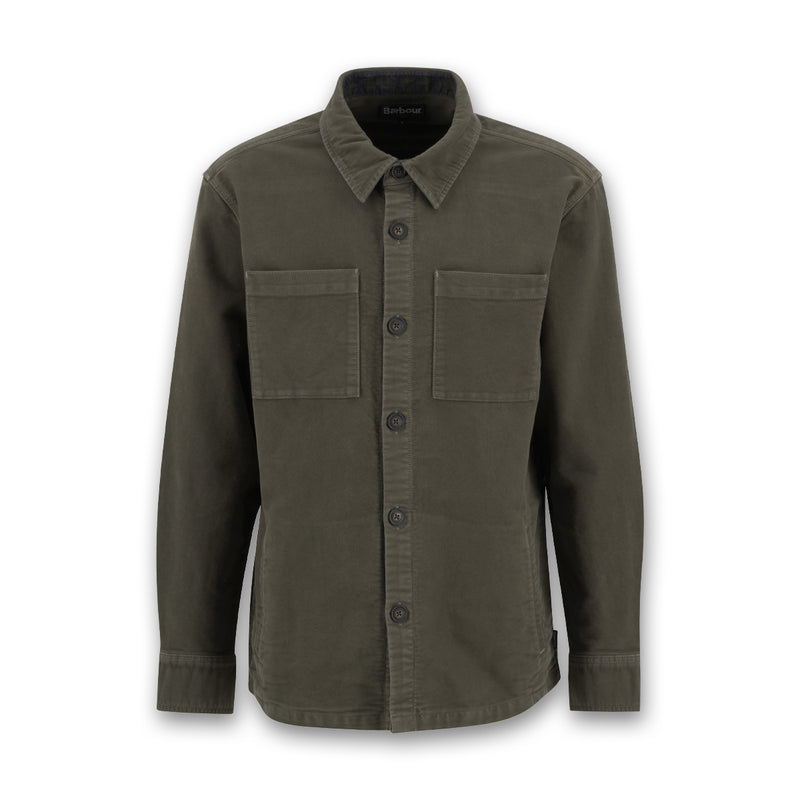 Barbour - Moleskin Overshirt in Dark Olive