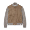 Paul & Shark - Suede Wool Cashmere Jacket in Moonbeam Fungi