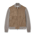 Paul & Shark - Suede Wool Cashmere Jacket in Moonbeam Fungi