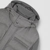 Paul & Shark - Wool & Silk Blend Puffer Jacket in Grey