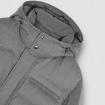 Paul & Shark - Wool & Silk Blend Puffer Jacket in Grey