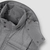 Paul & Shark - Wool & Silk Blend Puffer Jacket in Grey