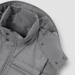 Paul & Shark - Wool & Silk Blend Puffer Jacket in Grey