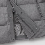 Paul & Shark - Wool & Silk Blend Puffer Jacket in Grey