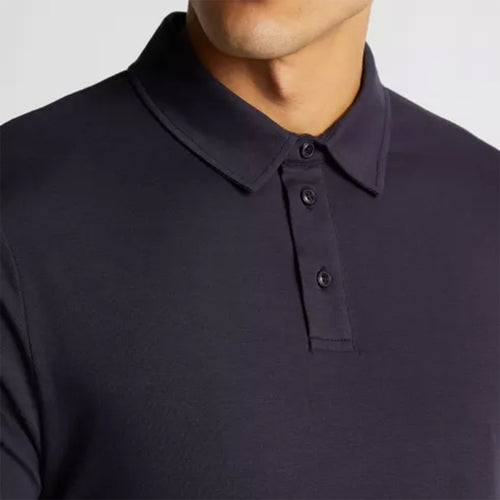 Remus - Relaxed Fit Tencel Polo in Navy