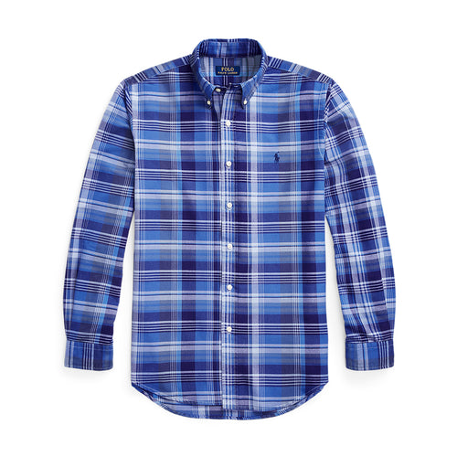 Ralph Lauren - Slim Fit Plaid Oxford Shirt in Blue Mix - Nigel Clare