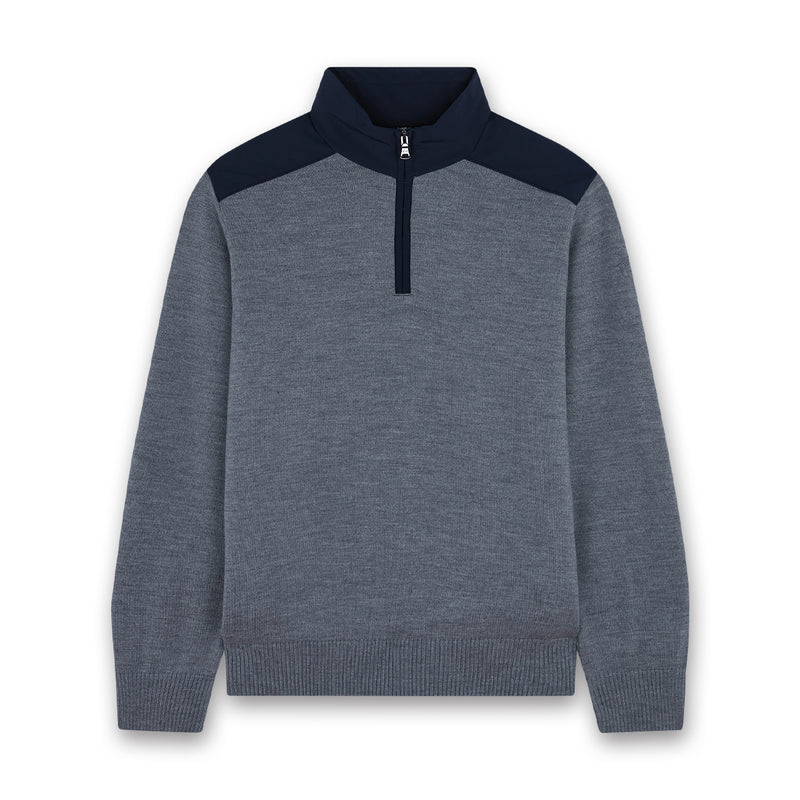 Paul & Shark - Wool Sweater With Typhoon® Insert in Grey