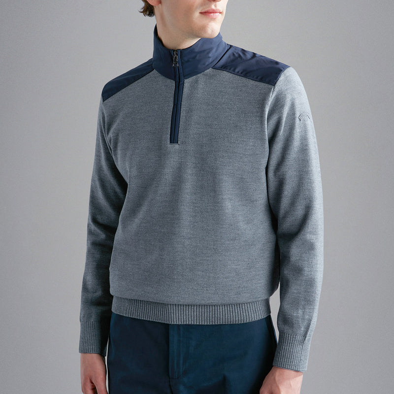 Paul & Shark - Wool Sweater With Typhoon® Insert in Grey