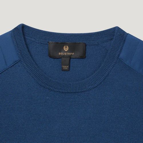 Belstaff - Kerrigan Crew Neck Sweater in Insignia Blue