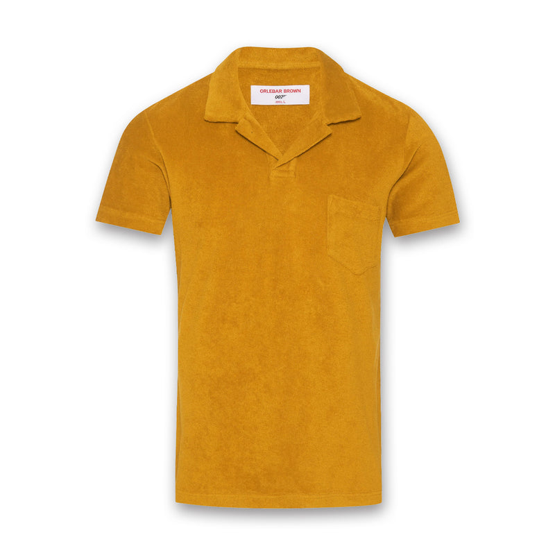 Orlebar Brown - Terry 007 Towelling Polo in Gold