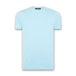 Remus - Plain Stretch T-Shirt in Sky Blue