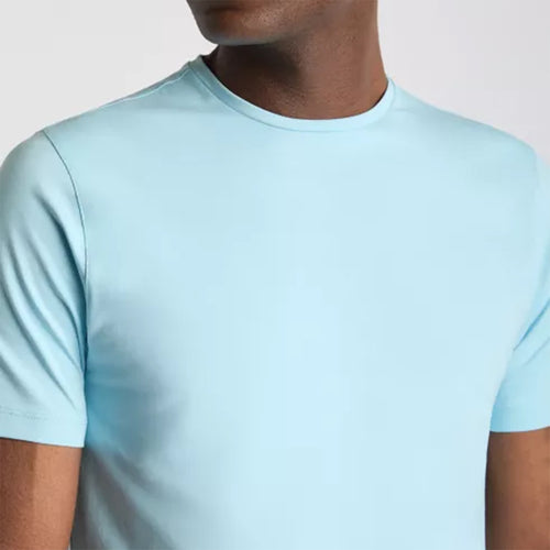 Remus - Plain Stretch T-Shirt in Sky Blue