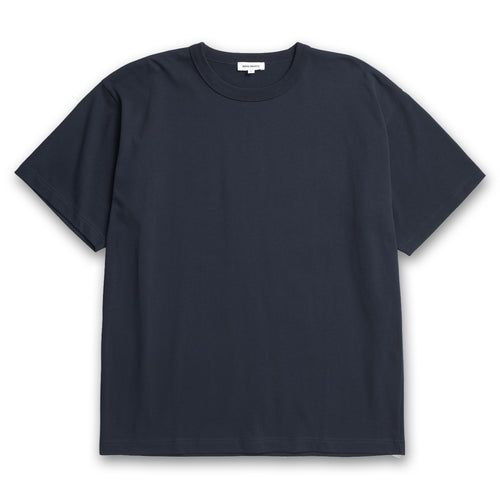 Norse Projects - Organic Arch Print T-Shirt in Dark Navy - Nigel Clare