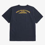 Norse Projects - Organic Arch Print T-Shirt in Dark Navy - Nigel Clare