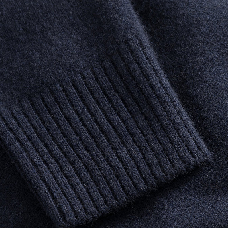 Norse Projects - Merino Lambswool Sweater in Dark Navy - Nigel Clare