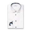 Eton - Contemporary Fit Floral Effect Shirt in White