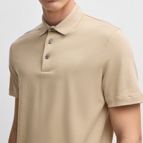 Boss - H-Pitton Slim Fit Polo in Beige
